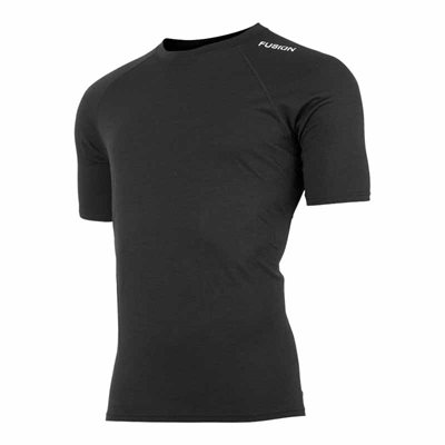 Fusion C3 Merino kortærmet T-shirt sort til mænd 0200